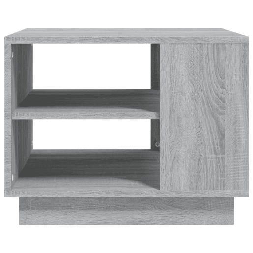 Mesa de Centro, Mesa baixa, 55x55x43 cm derivados de madeira cinza sonoma