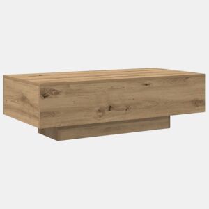 Mesa de Centro, Mesa baixa, 100x49,5x31 cm derivados madeira carvalho artisiano