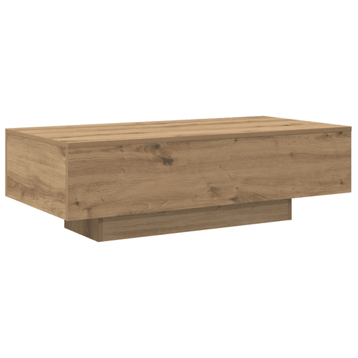 Mesa de Centro, Mesa baixa, 100x49,5x31 cm derivados madeira carvalho artisiano