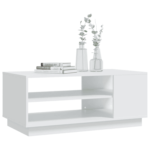 Mesa de Centro, Mesa baixa, 102x55x43 cm aglomerado branco