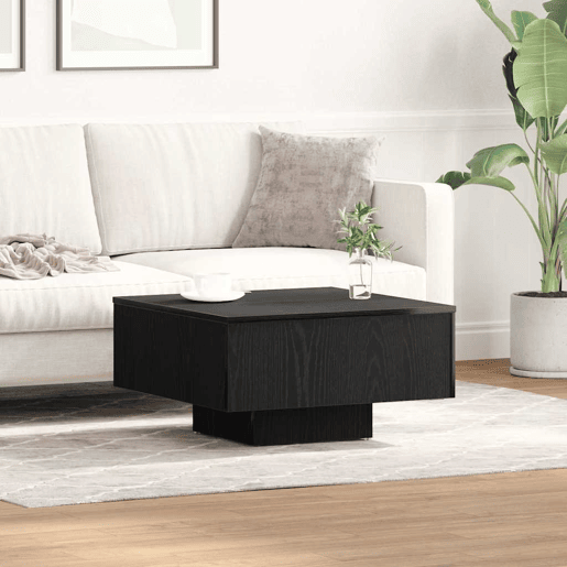 Mesa de Centro, Mesa baixa, Carvalho Preto 60 x 60 x 31,5 cm