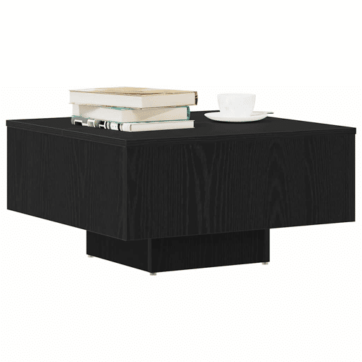 Mesa de Centro, Mesa baixa, Carvalho Preto 60 x 60 x 31,5 cm