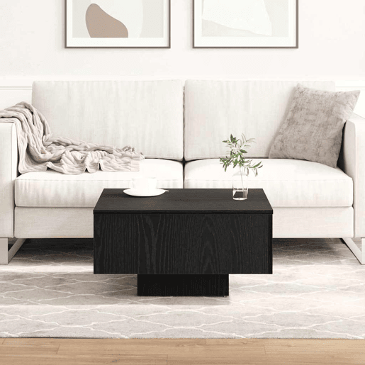 Mesa de Centro, Mesa baixa, Carvalho Preto 60 x 60 x 31,5 cm