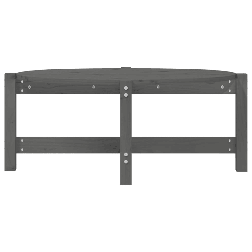 Mesa de Centro, Mesa baixa, 87x48x35 cm madeira de pinho maciça cinza