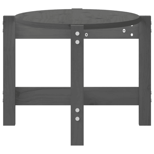 Mesa de Centro, Mesa baixa, 87x48x35 cm madeira de pinho maciça cinza