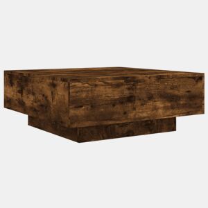 Mesa de Centro, Mesa baixa, 80x80x31 cm contraplacado carvalho fumado