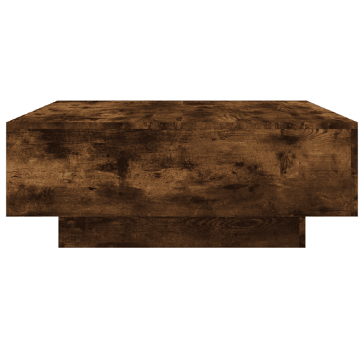 Mesa de Centro, Mesa baixa, 80x80x31 cm contraplacado carvalho fumado