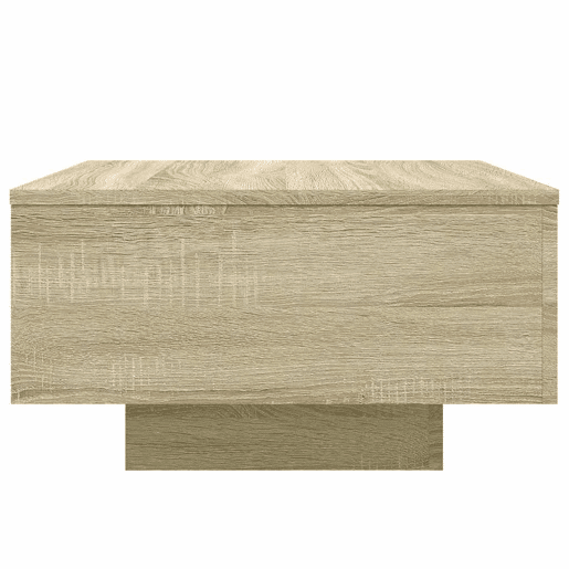 Mesa de Centro, Mesa baixa, 55x55x31 cm derivados de madeira carvalho sonoma