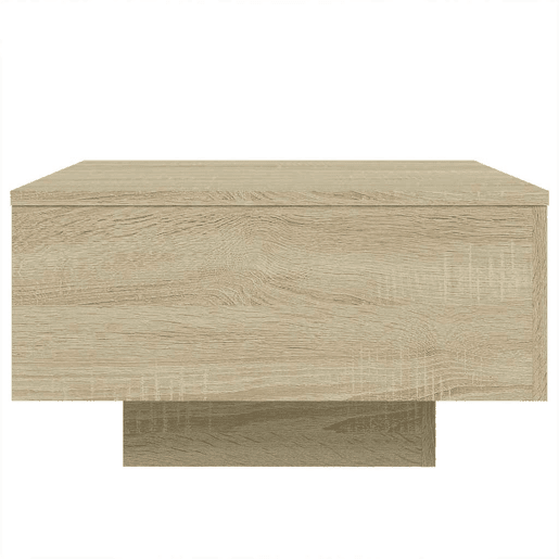 Mesa de Centro, Mesa baixa, 55x55x31 cm derivados de madeira carvalho sonoma