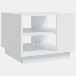 Mesa de Centro, Mesa baixa, 55x55x43 cm derivados de madeira branco