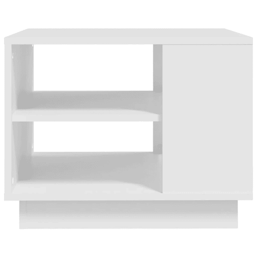 Mesa de Centro, Mesa baixa, 55x55x43 cm derivados de madeira branco
