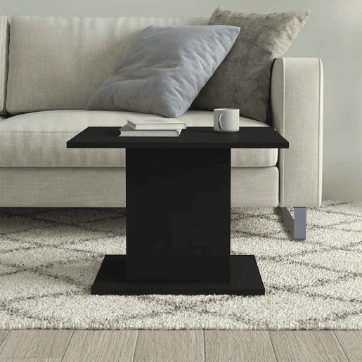 Mesa de Centro, Mesa baixa, 55,5x55,5x40 cm derivados de madeira preto