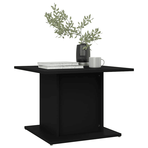 Mesa de Centro, Mesa baixa, 55,5x55,5x40 cm derivados de madeira preto
