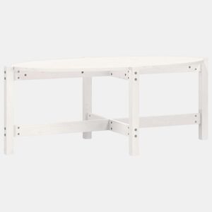 Mesa de Centro, Mesa baixa, 118x63x45 cm madeira de pinho maciça branco