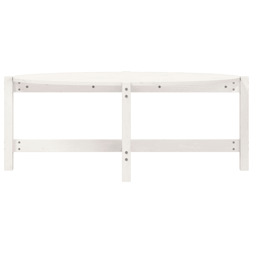 Mesa de Centro, Mesa baixa, 118x63x45 cm madeira de pinho maciça branco