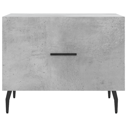 Mesa de Centro, Mesa baixa, 50x50x40 cm madeira processada cinza cimento