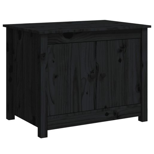 Mesa de Centro, Mesa baixa, 71x49x55 cm pinho maciço preto