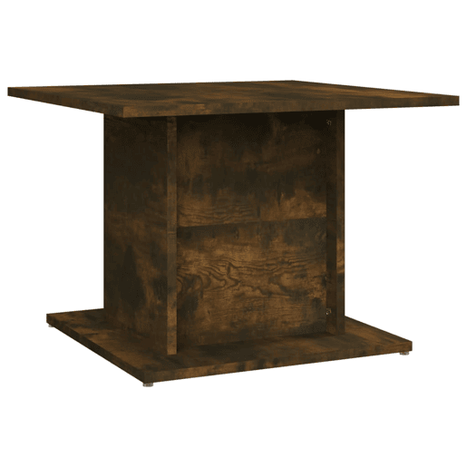 Mesa de Centro, Mesa baixa, 55,5x55,5x40cm derivados madeira carvalho fumado