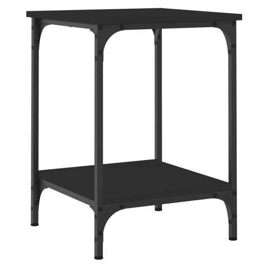 Mesa de Centro, Mesa baixa, 40x40x55 cm derivados de madeira preto