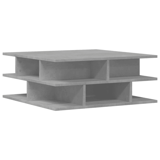 Mesa de Centro, Mesa baixa, 70x70x29 cm madeira processada cinza cimento Mesa de Centro, Mesa baixa, 70x70x29 cm madeira processada cinza cimento