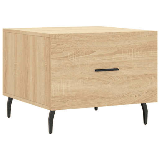 Mesa de Centro, Mesa baixa, 50x50x40 cm derivados de madeira carvalho sonoma