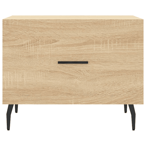 Mesa de Centro, Mesa baixa, 50x50x40 cm derivados de madeira carvalho sonoma