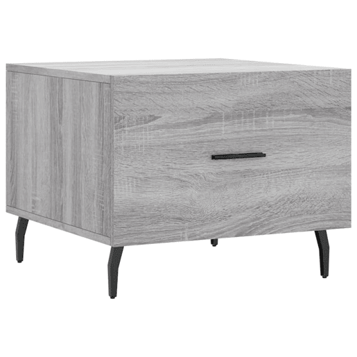 Mesa de Centro, Mesa baixa, 50x50x40 cm derivados madeira sonoma cinza