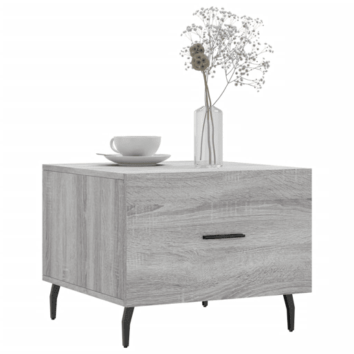 Mesa de Centro, Mesa baixa, 50x50x40 cm derivados madeira sonoma cinza
