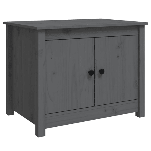 Mesa de Centro, Mesa baixa, 71x49x55 cm pinho maciço cinza