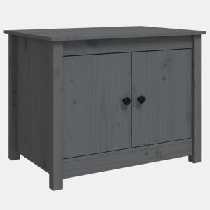 Mesa de Centro, Mesa baixa, 71x49x55 cm pinho maciço cinza