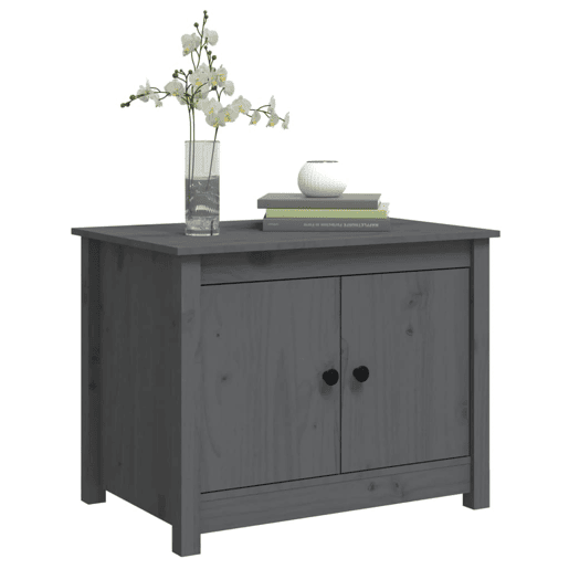 Mesa de Centro, Mesa baixa, 71x49x55 cm pinho maciço cinza
