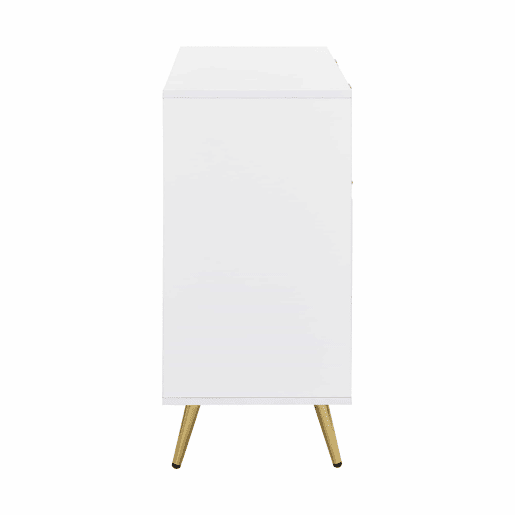 Aparador moderno - 2 portas e 3 gavetas - Branco