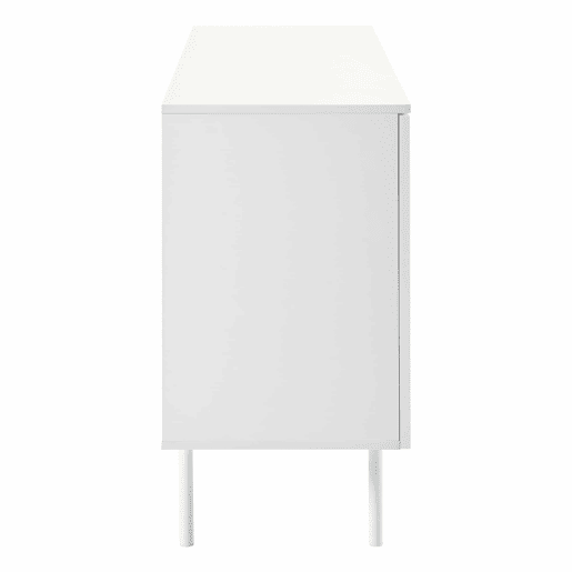 Aparador moderno com 4 portas - design minimalista em arco - Branco