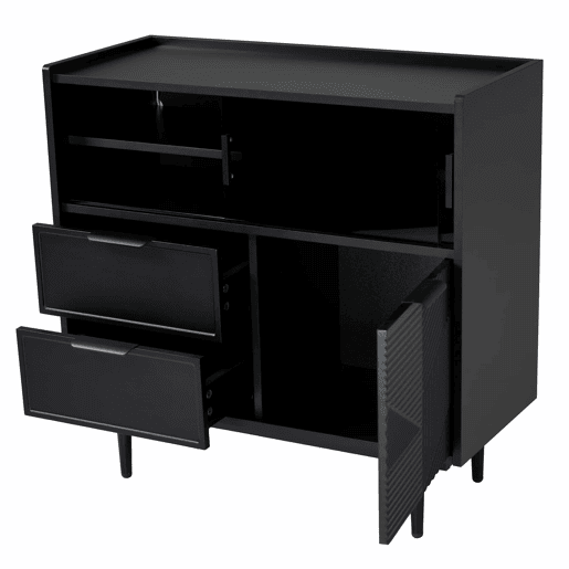 Armário de banheiro 80 cm - Armário de banheiro com luz LED e porta de vidro - Preto Armário de banheiro 80 cm - Armário de banheiro com luz LED e porta de vidro - Preto
