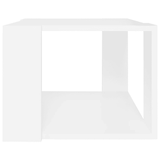 Mesa de Centro, Mesa baixa, 40x40x30 cm madeira processada branco