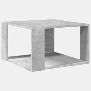Mesa de Centro, Mesa baixa, 51,5x51,5x30 cm derivados madeira cinza-cimento
