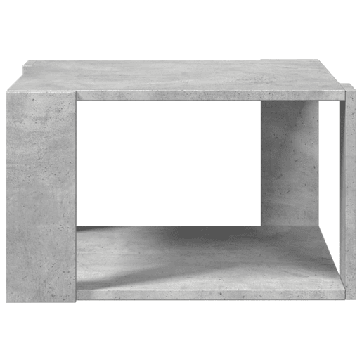 Mesa de Centro, Mesa baixa, 51,5x51,5x30 cm derivados madeira cinza-cimento