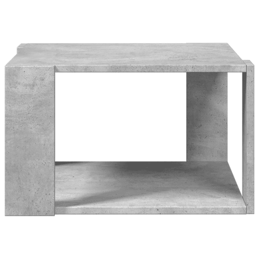 Mesa de Centro, Mesa baixa, 51,5x51,5x30 cm derivados madeira cinza-cimento