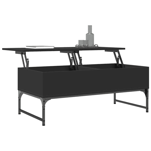 Mesa de Centro, Mesa baixa, 100x50x40 cm derivados de madeirametal preto