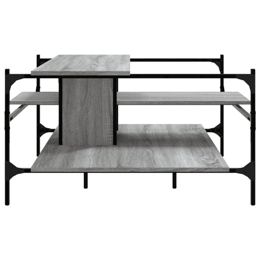 Mesa de Centro, Mesa baixa, 100x100x48,5cm derivados de madeira cinza sonoma