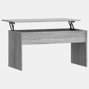 Mesa de Centro, Mesa baixa, 102x50,5x52,5cm madeira processada sonoma cinza