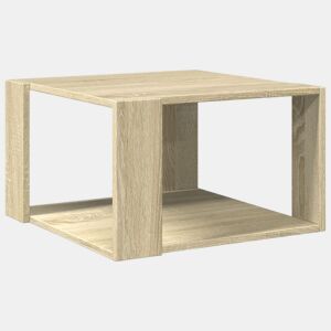 Mesa de Centro, Mesa baixa, 51,5x51,5x30cm derivados madeira carvalho sonoma