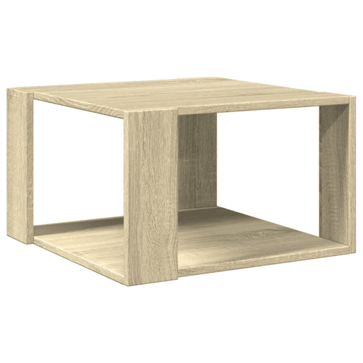 Mesa de Centro, Mesa baixa, 51,5x51,5x30cm derivados madeira carvalho sonoma