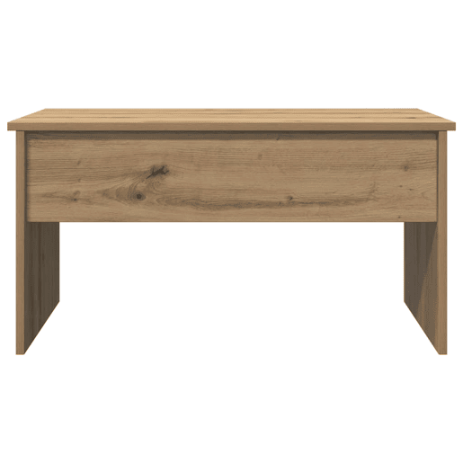 Mesa de Centro, Mesa baixa, 80x50,5x41,5cm deriv. madeira carvalho artisiano
