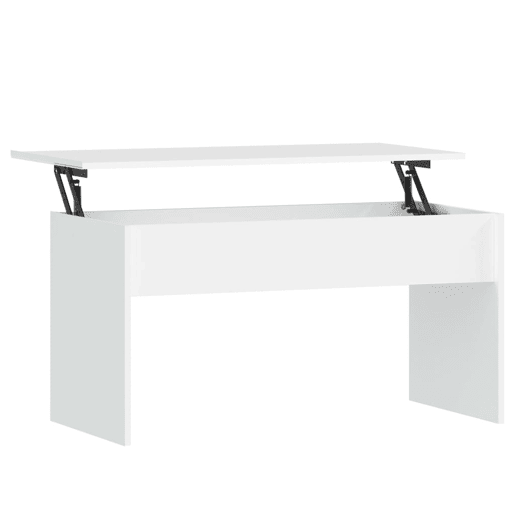 Mesa de Centro, Mesa baixa, 102x50,5x52,5 cm madeira processada branco