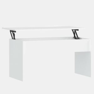 Mesa de Centro, Mesa baixa, 102x50,5x52,5 cm madeira processada branco