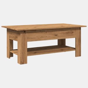 Mesa de Centro, Mesa baixa, 102x55x42cm derivados de madeira carvalho artisiano