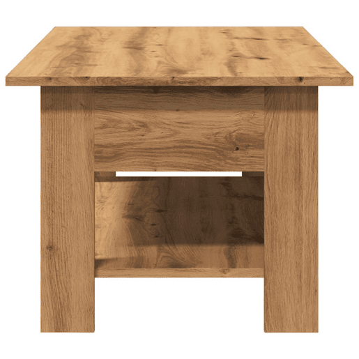 Mesa de Centro, Mesa baixa, 102x55x42cm derivados de madeira carvalho artisiano