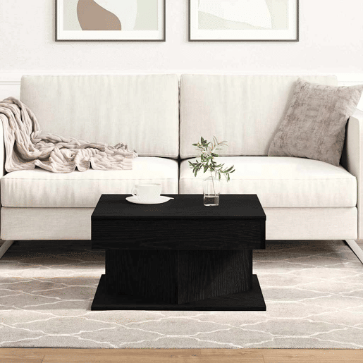Mesa de Centro, Mesa baixa, Carvalho Preto 57 x 57 x 30 cm