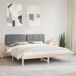 Estructura de cama matrimonial 185x205 Estructura de cama matrimonial 185x205 Blanco/ Gris Claro